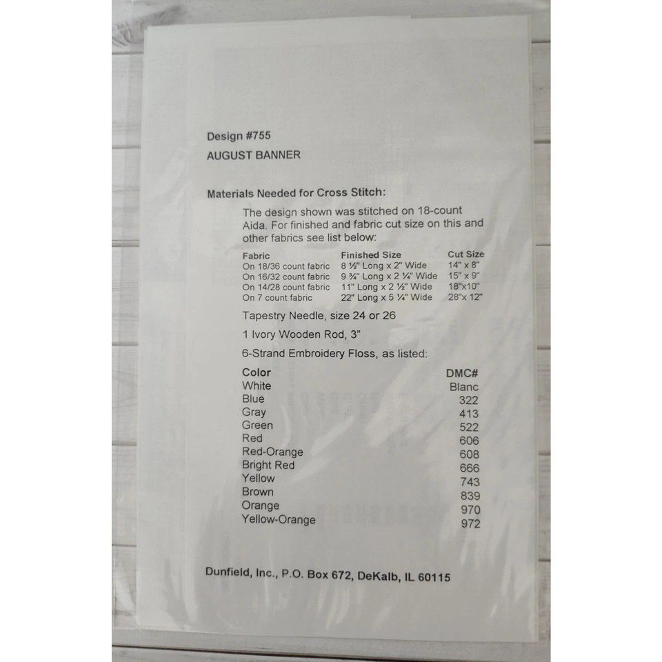 Creative Moments August Sun Sunshine Daisy Cross Stitch Pattern - Image 4 of 4