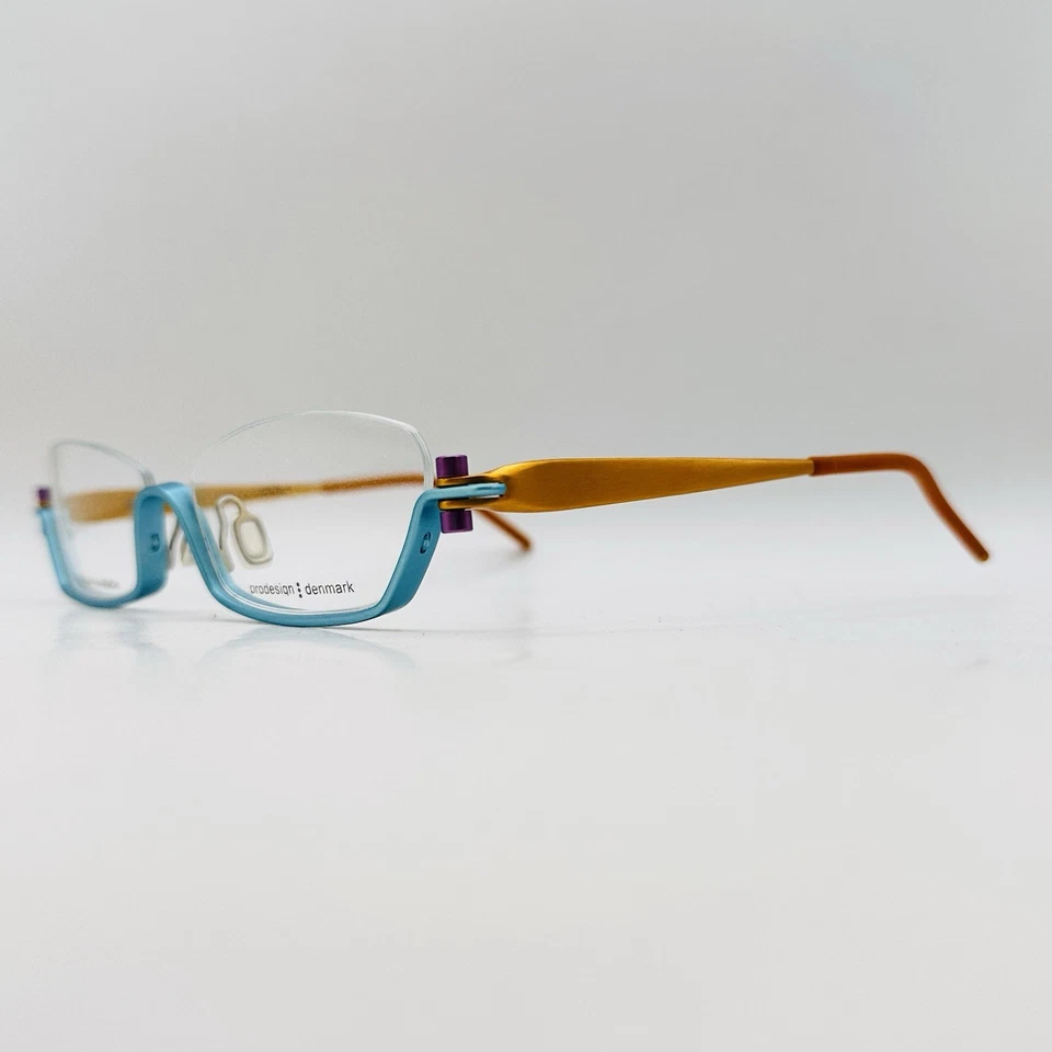 Gail Spence Prodesign Dinamarca Gafas Unisex Ovaladas Coloridas 9901 Aluminio Nuevas Foto 3 de 4