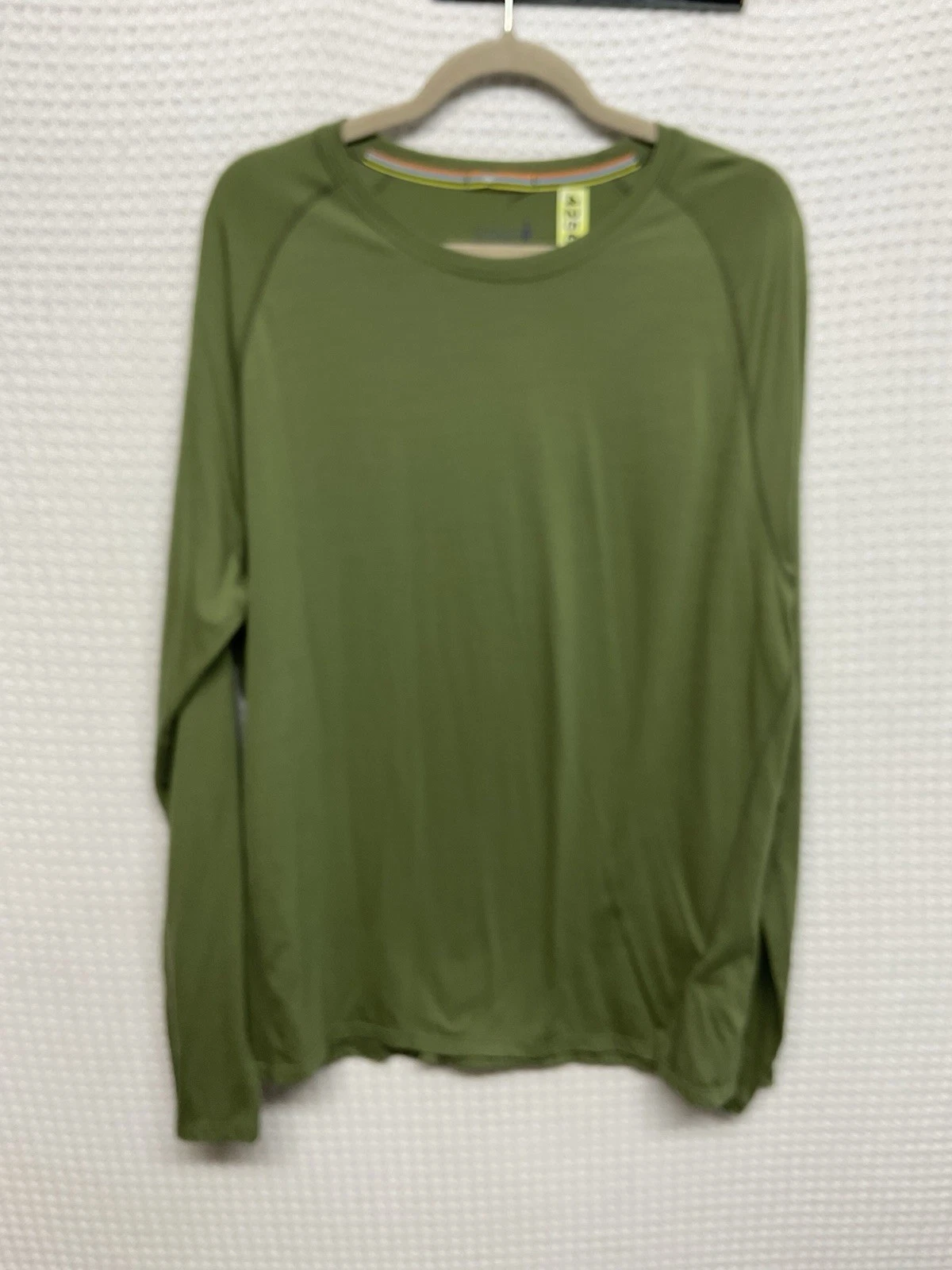 Smartwool Long Sleeve Shirt Mens XL Green Thermal Merino Wool Base Layer Crew