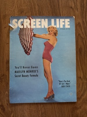 November 1953 Marilyn Monroe Screen Life Magazine RARE