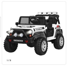 Costway White 2 Seater Kids Ride on Jeep Truck with Remote Control   207