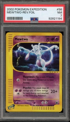 Pokemon Mewtwo Expedition Reverse Holo Rare #56 PSA 7