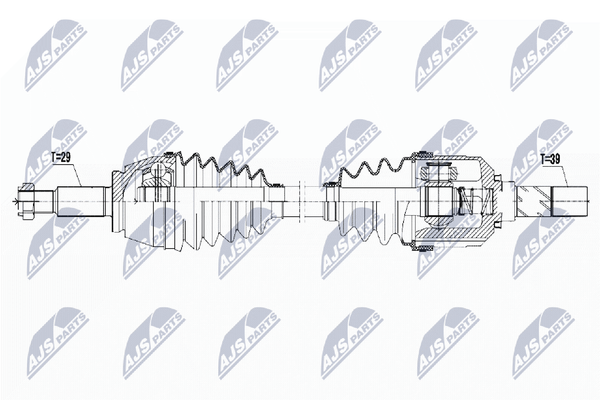 Antriebswelle Nty NPW-RE-087 FüR Renault Espace 5 Dci 130 160-image