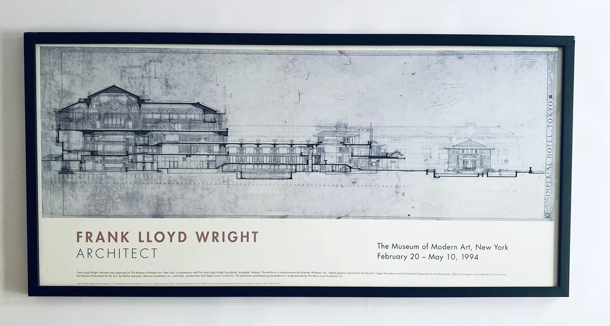 Frank Lloyd Wright Print In Art Posters for sale | eBay