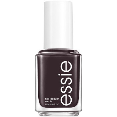 essie Salon-Quality Black Nail Polish, Vegan, Home By 8, 0.46 fl oz