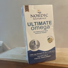 Nordic Naturals Ultimate Omega Lemon 1280mg Softgels - 120 Count