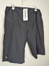 Louis Garneau Women's Latitude 2 MTB Cycling Shorts CL Black NWT Large