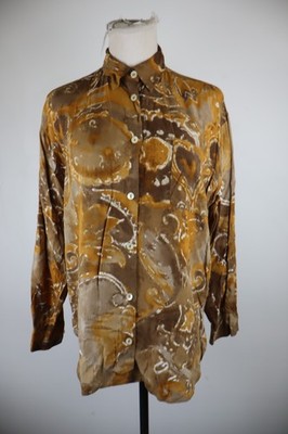 Marella Women Shirt Casual Vintage Cotton Long Sleeve Button Up, Size 42