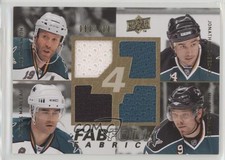 2008 Upper Deck Fab Four Fabrics 93/100 Jonathan Cheechoo Joe Thornton HOF 7ci