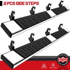 Chevrolet Side Steps FIT 07-18 CHEVY SILVERADO GMC SIERRA CREW CAB 6" SIDE STEP RUNNING BOARD BAR S/S
