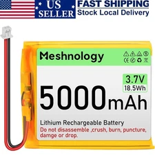 3.7V Rechargeable 5000mAh Lithium Battery w/ Micro JST 1.25 Plug for Raspberry