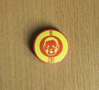 Vintage Devo Be Stiff / Booji Boy Pin Badge 1978 Original Promotional