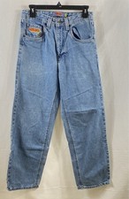 Empyre Men's Relaxed Fit Jeans Light Wash Blue Baggy Skate Denim Sz 28