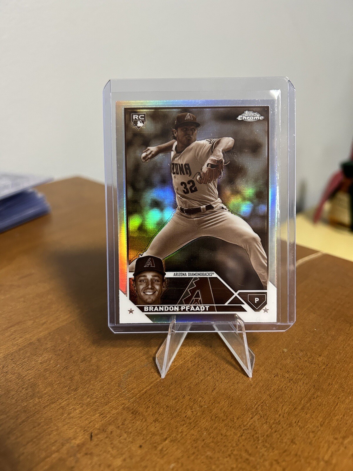 2023 Topps Chrome Update Brandon Pfaadt RC Rookie Sepia Refractor #USC156