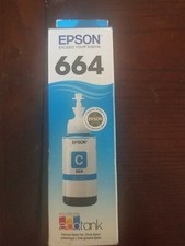 Epson T664 EcoTank Cyan Ink Bottle