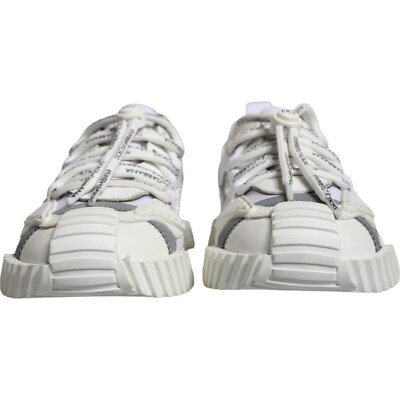 DOLCE & GABBANA Shoes White Lace Up Low Top NS1 Sneakers Men EU39
