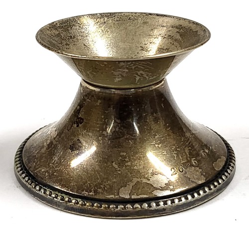 Portacandele vintage Wilkens argento 835 - Germania - inciso 26-6-1966 - Foto 1 di 10