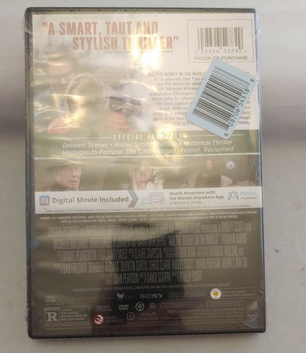 All The Money In The World (DVD, 2018) inspired by the true Getty kidnapping NEW - Picture 2 of 2
