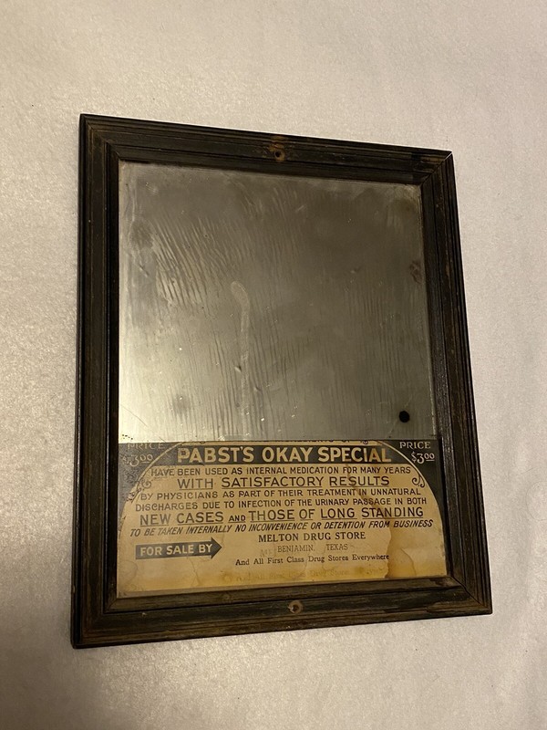 PABST'S OKAY SPECIAL Quack Patent Medicine Advertising mirror Pharmacy Drug