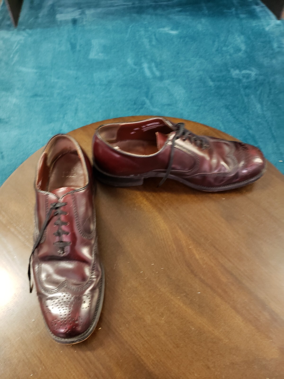 SAOLA Scarpe eleganti rosse stringate Nunn Bush da uomo taglia 8 5 D comode casual in pelle 980006