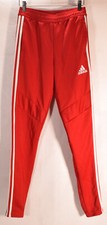 Adidas Womens 3 Stripes Jogger Pants Red XS