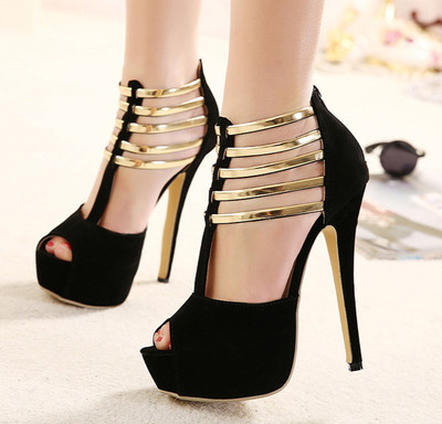 platform heel closed toe