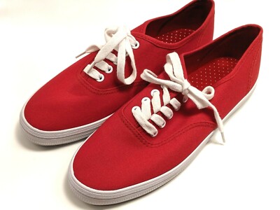 American Eagle Women's Size Red Canvas Lace Up Sneaker