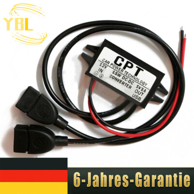 DC Buck-Konverter-Modul 3A 15W DC auf DC Auto-Stromwandler Adapter Dual USB