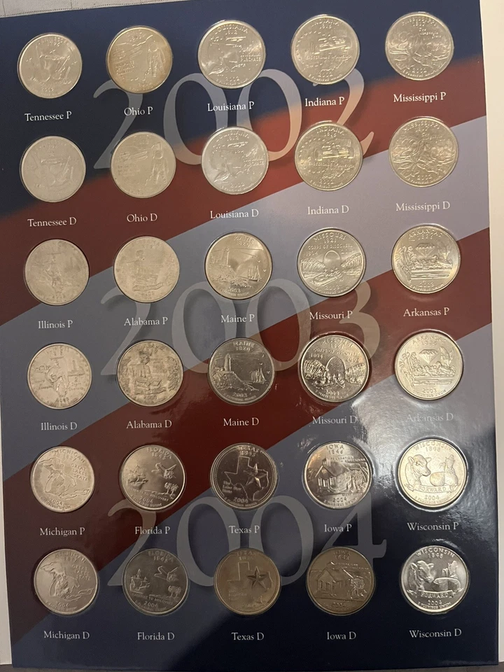 1999-2009 US State & Territory Quarters Philadelphia & Denver Set (112 Coin Set) - Image 4 of 4