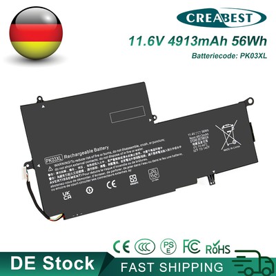 11.4V HSTNN-DB6S,PK03XL 56Wh Akku Für HP Spectre x360 13-4100 13-4000 X360 G1 G2