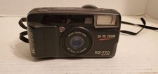 Retro Ricoh RZ-770 Date 35mm Film Camera Flash Autowind VGC Panorama 35-70 Zoom