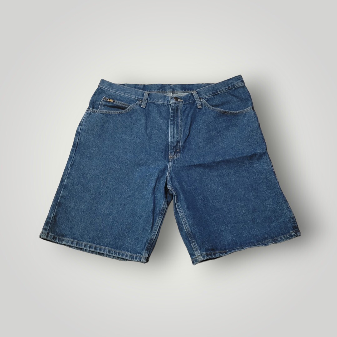 Lee Denim Jean Shorts Mens Size 40 Blue Relaxed Fit Summer 606W