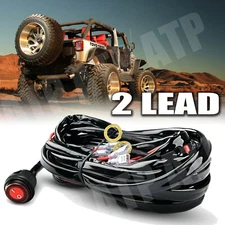 12V 40A LED Work Fog Light Bar Wiring Harness Kit ON/OFF Switch Relay Cable KIT