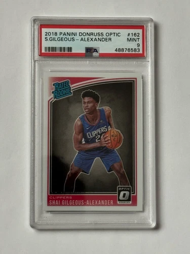 Shai Gilgeous-Alexander 2018 Donruss Optic Rated Rookie PSA 9