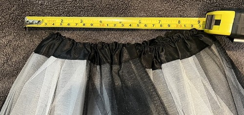 Girls Tutu Black & White with Fairy Bottom One Size - Picture 4 of 6