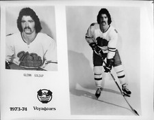 1973-74 AHL GLENN GOLDUP NOVA SCOTIA VOYAGEURS PHOTO NHL HOCKEY HALIFAX RARE OHA