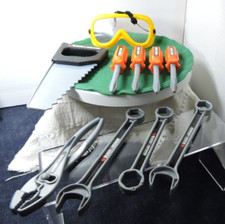 Black and Decker plastic toy tools 10 pieces