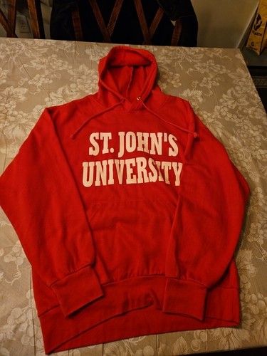 Johns Red Storm Johns University Hooded Sweatshirts, Red