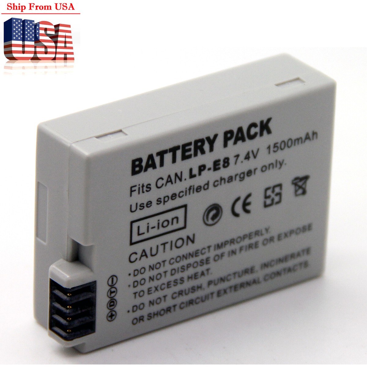 Battery For LP-E8 Canon EOS Kiss X4 X5 X6 X6i X7i 550D 600D 650D