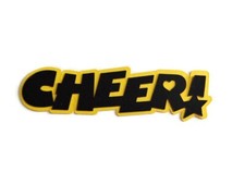 Cheer Cardstock Words with Backgrounds Die Cuts Scrapbook Card Making 6 pcs