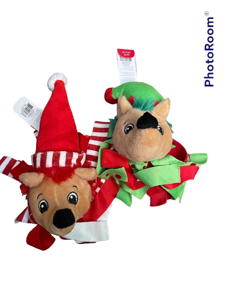 Elf Santa Plush Dog Toy