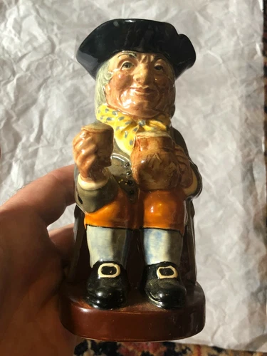 VINTAGE ROYAL DOULTON HAPPY JOHN D6070 TOBY MUG JUG PITCHER 5 1/4"