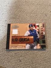 Paul Lo Duca 2004 leather & lumber bat barrel jersey #1/2