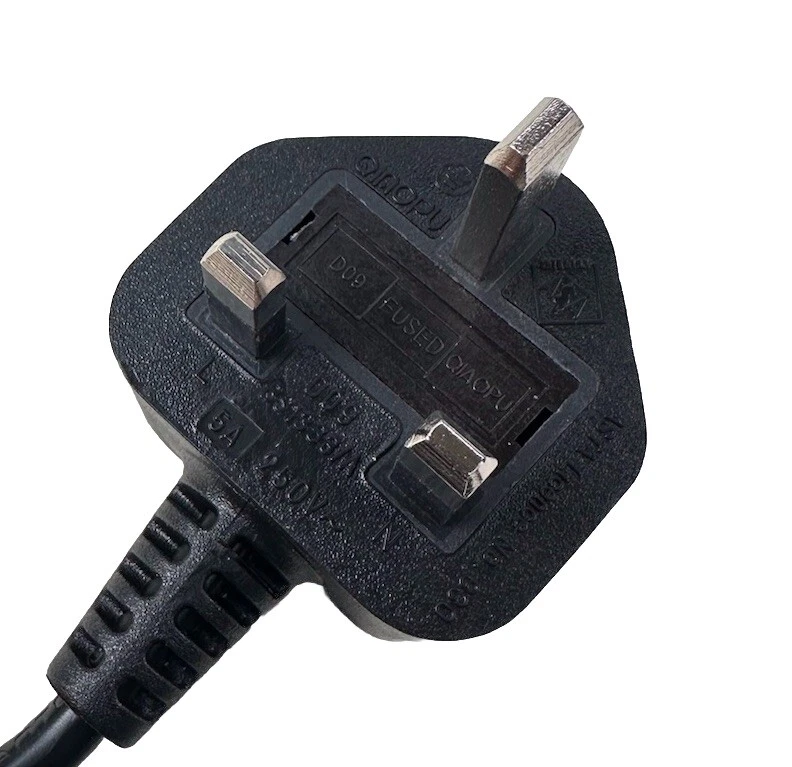 Kettle Lead Power Cable Cord UK Plug to IEC C13 5A Fuse 1.8m Black Job Lot of 5 - Image 4 of 4