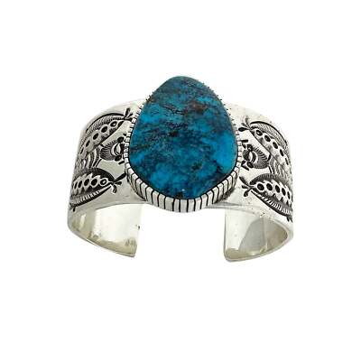 Terry Martinez, Bracelet, Nevada Blue Turquoise, Navajo, 6 3/4 ''