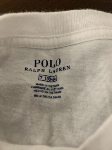 Polo Ralph Lauren Polo Bear Short Sleeve Shirt Boys Girls Size 7 - Picture 3 of 4