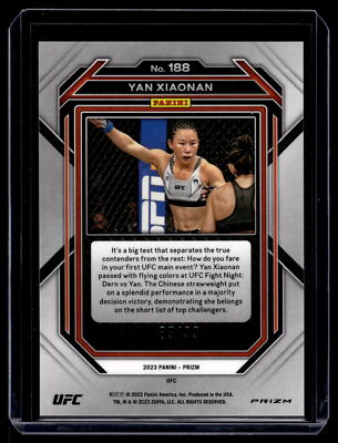 Yan Xiaonan 2023 Panini Prizm UFC Premium Box Set Pandora Card 85