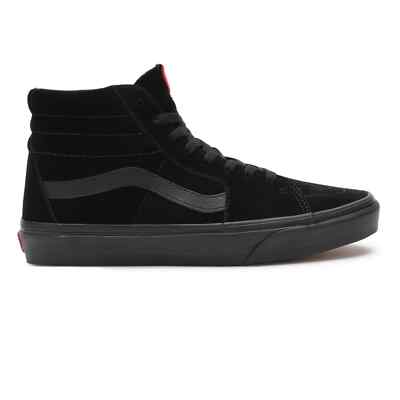 Vans Wildleder Sk8-Hi Schuhe in schwarz und rot
