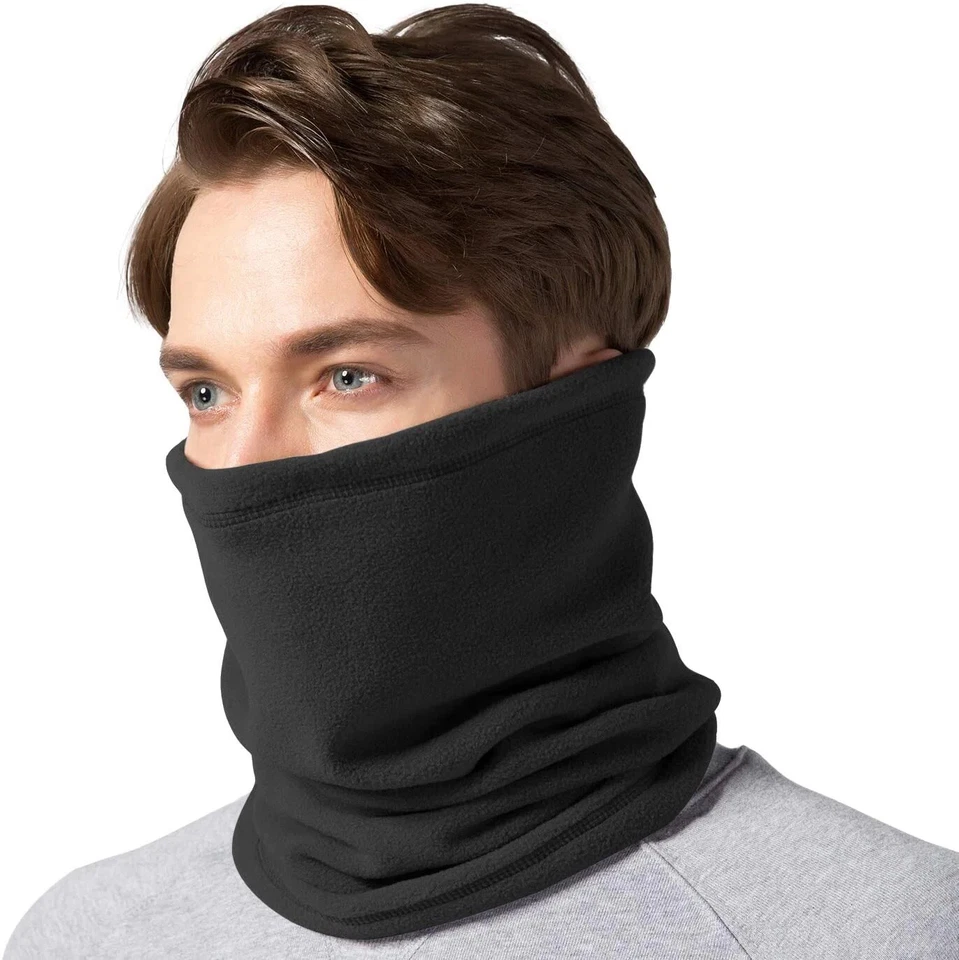 Snood Neck Warmer Scarf Men Winter Thick Fleece Thermal Windproof Balaclava Mask
