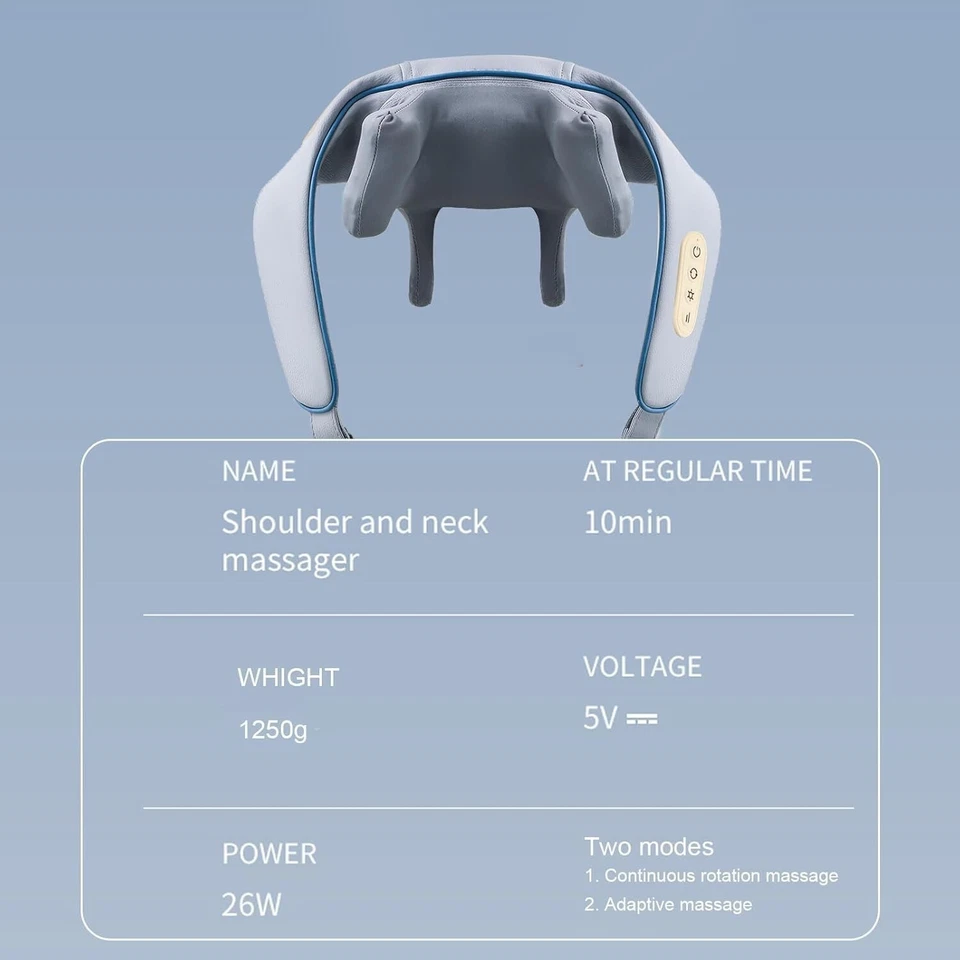 Shiatsu Neck and Back Massager with Soothing Heat, Nekteck Electric Deep Tissue - image 4 of 4